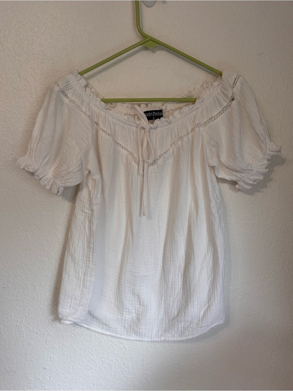 Scarlet Darkness Off Shoulder Top Small